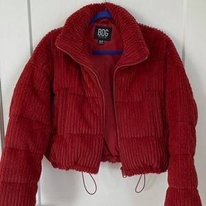 BDG URAN OUTFITTERS PUFFER CROPPED JACKET